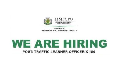 Limpopo Transport Dept. Hiring 154 Traffic Learner Officers