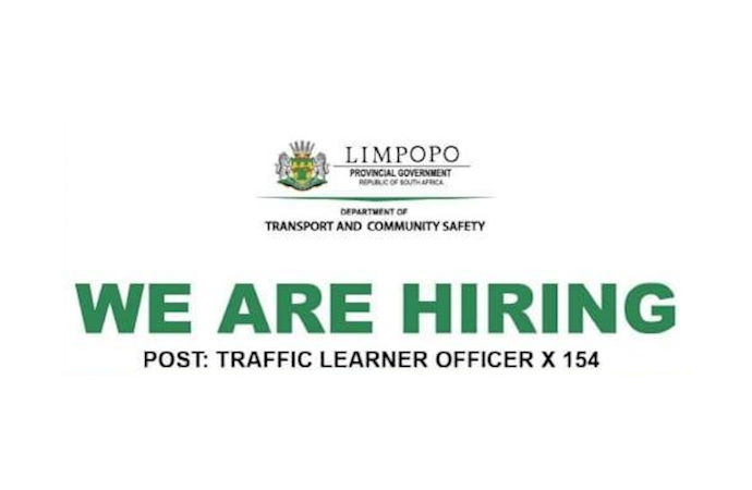 Limpopo Transport Dept. Hiring 154 Traffic Learner Officers