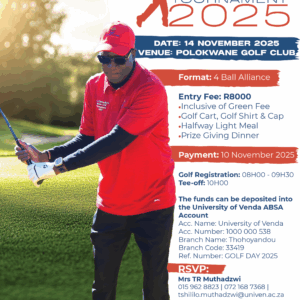 Join the Univen Vice Chancellor's Summer Golf Tournament on 14 November 2025