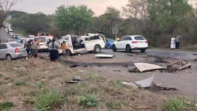 Multi-car pile-up closes R36 road at Morokolotsi Achaar farm Limpopo
