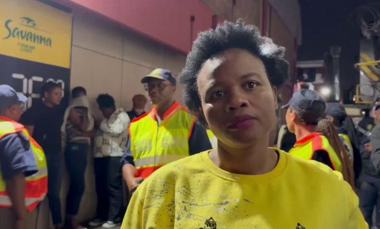 Dr Nasiphi Moya closes CBD sports bar brothel last night, 34 arrested