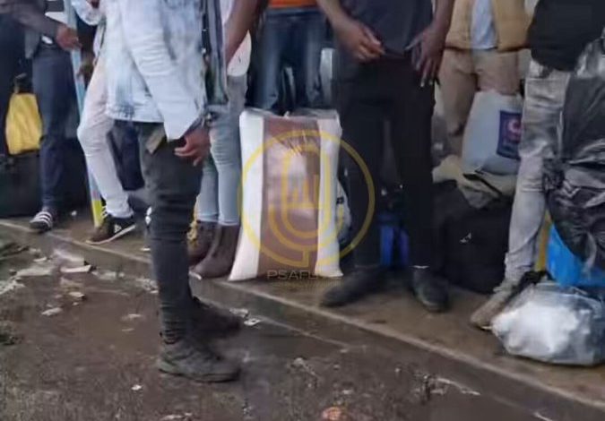 Hundreds of Mozambicans head home to Mozambique from Johannesburg Park Station on November 18