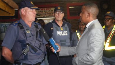 Many police join Major General Jan Scheepers and Major General Lesiba Mashilo for Limpopo festive season safety push