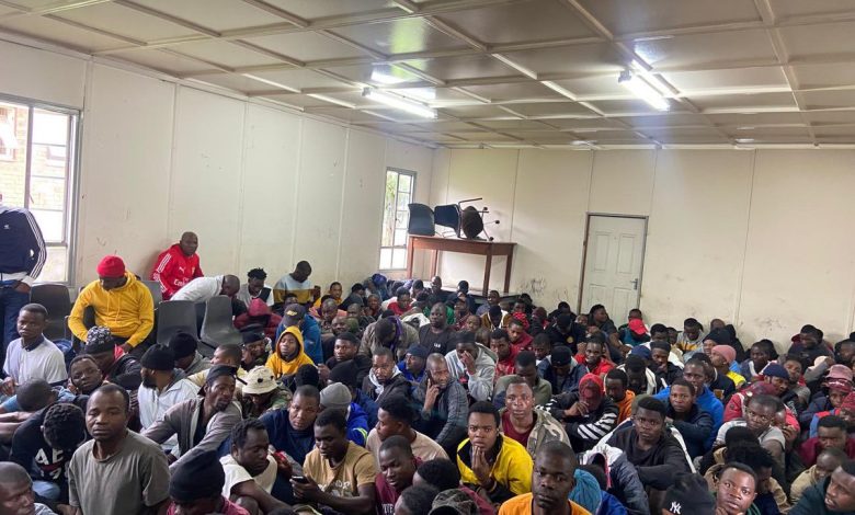 Mayfair Johannesburg police arrest over 600 illegal immigrants this morning