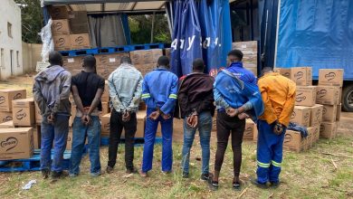 Seven foreign nationals busted in Benoni, Gauteng, on October 31 2025 with R1.2 million stolen goods
