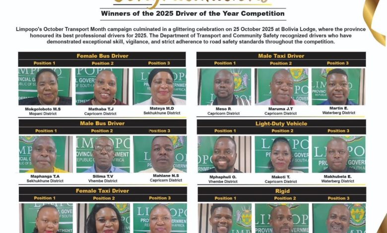 Drivers of the year recognised for road safety skills