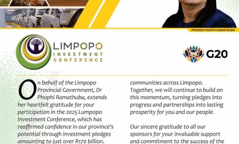 Sanral backs Limpopo's infrastructure boost after R170bn investment pledges
