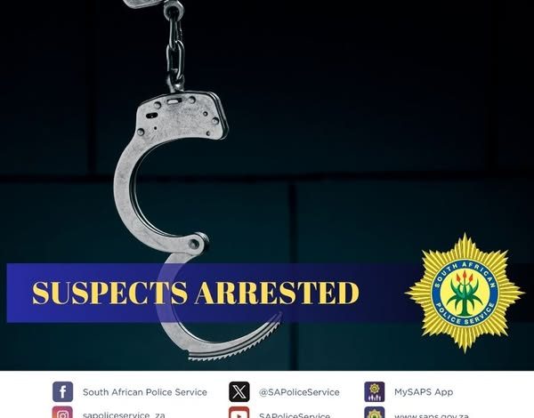 Hoedspruit police nab four men over stolen car, unlicensed gun and wildlife crimes.