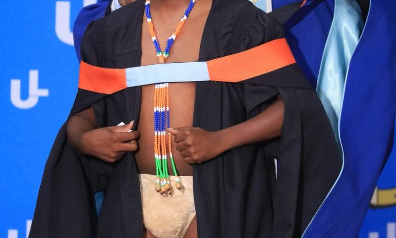 Heritage meets honours: Ntsoane Moshe graduates in traditional dress at Limpopo Autumn Ceremony