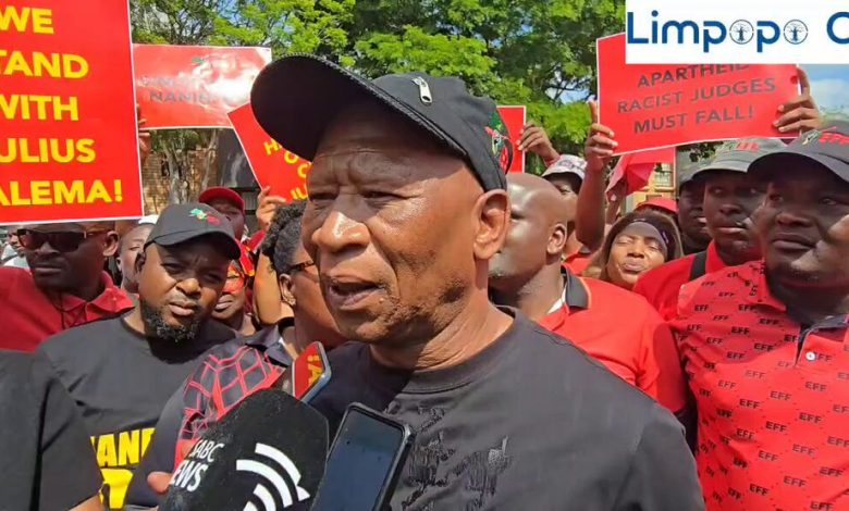 Trump allegedly urged Ramaphosa to arrest Malema, says Limpopo Chronicle.