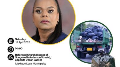 Limpopo premier Dr Phophi Ramathuba supports community cleaning campaign in Makhado and Louis Trichardt