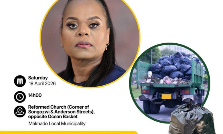 Limpopo premier Dr Phophi Ramathuba supports community cleaning campaign in Makhado and Louis Trichardt